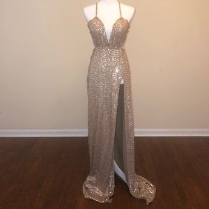 Jluxlabel Sequin Evening Gown